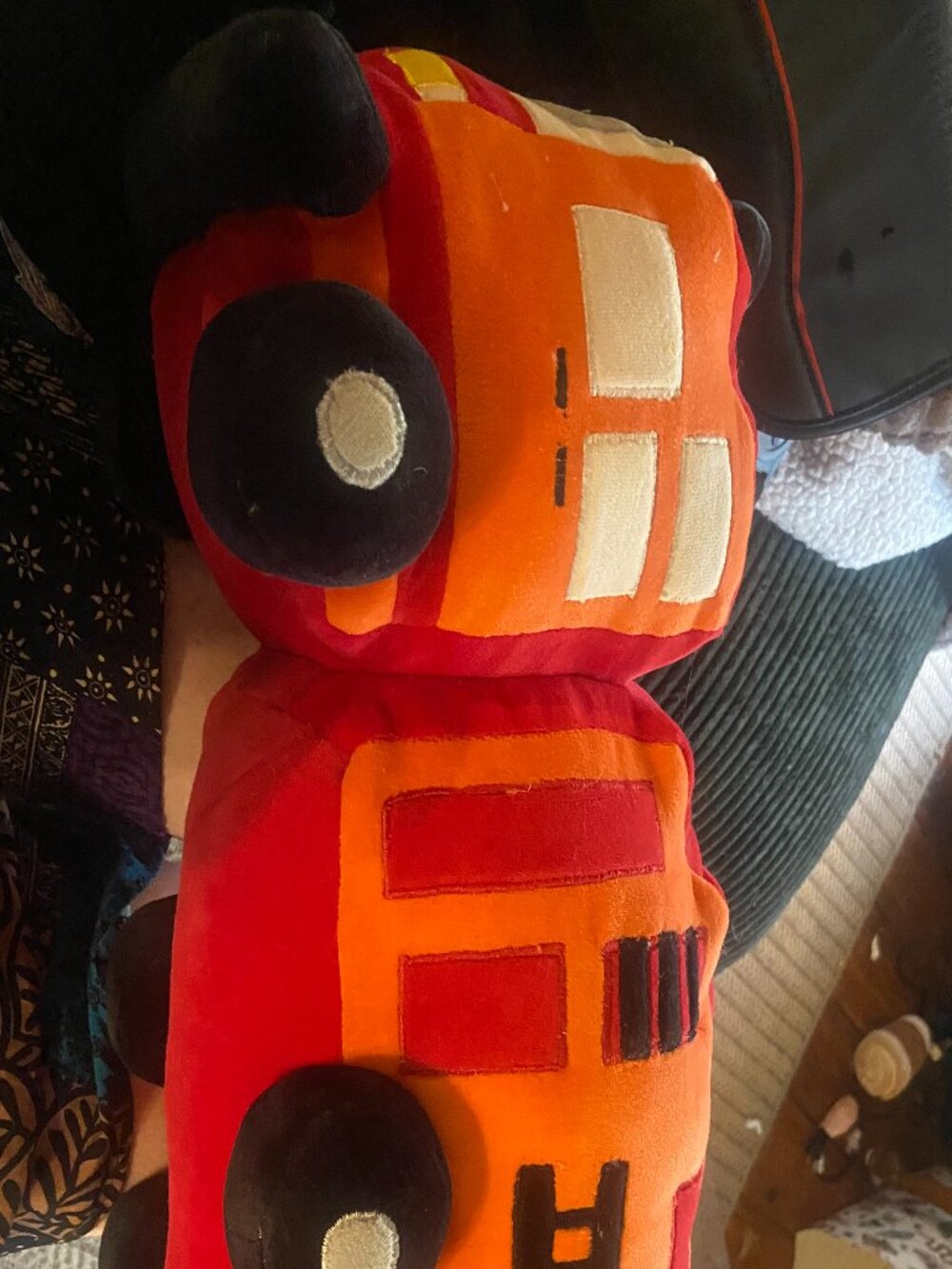 Target Pillowfort Fire Truck 18" Decorative Pillow Plush.